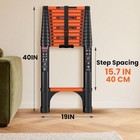 Sinmeirun 16 5ft Telescoping Aluminum Extension Ladder 330lb Multi-purpose
