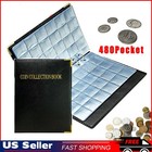 480 Pocket Coin Collection Storage Book Album Money Holder Coins Folder Black