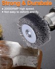 25-100mm Stainless Steel Wire Wheel Brush For Die Grinder Drill Rotary Tool 1 4 