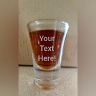Personalized Shot Glass - 1 5oz Free Ship- Wedding-anniversary- Birthday 