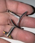 Vintage Silver Toned Men   s Cufflinks Cuff Links