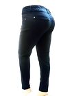 Womens Plus Size Jeans Mid Rise Denim Skinny Ripped Stretchy Jeans Pants 14-24