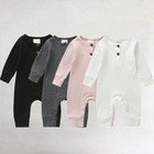 Newborn Infant Baby Boy Girls Kids Knit Romper Jumpsuit Bodysuit Clothes Outfit