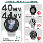 For Samsung Galaxy Watch 7 40 44mm Full Hard Bumper Pc Case Cover tempered Glass