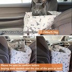 Pet Dog Car Booster Seat For Small Dogs Puppy Safety Belt Washable Cushion