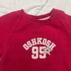 Vtg 90s Oshkosh B gosh Crew Sweatshirt Graphic Print Toddler Baby Red 18 Months