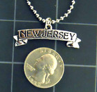 Bon Jovi Necklace Stainless Steel Chain New New Jersey Pendant Vintage Nj