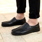 Men s Leather Comfortable Loafers Breathable Casual Driving Fashion Dress Shoes
