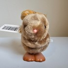 Russ Berrie Bunny Rabbit Wind Up Toy Brown Hops In Place Working W  Tags 3 