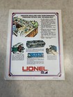 Vtg 1970 Lionel Model Railroad Train Accessory Catalog Retro Hobby Poster