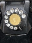 Automatic Electric Rotary Telephone  Black Bakelite Art Deco Phone As Is