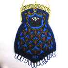 Antique Vintage Beaded Purse Jewelled Frame - Seller Pays Us Tariffs