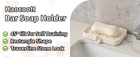 Soap Dish Self Draining Bar Soap Holder Travertine Stone Look Spon