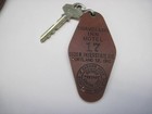 Vintage Hotel Motel Key And Fob Travelers Inn Motel Room 17 Portland Oregon
