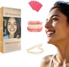 Diy Full Set Dentures - Top   Bottom Fake Teeth For Perfect Smile At Home