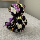 Conrad Hilton Tokyo 4    Bear Keychain Purse Charm Black Purple Bow