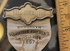1897 Brooklyn Volunteer Firemens Association Ball Committee Celluloid Badge Fdny