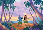 Lilo   Stitch Disney Photo Wallpaper Woven Self-adhesive Wall Mural Art M119