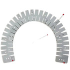 1pc Silicone Hem Ruler Sewing Tool Flexible Heat Resistant Sewing Aid Grey - New