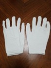 2 Pairs White Inspection Cotton Work High Stretch Gloves For Coin Jewelry