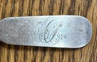 American Coin Silver Coffee Spoon Signed Sargeant 1st Initial Obscured Mass  Ct