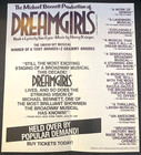 Dreamgirls  gate-fold Promotional Flyer  Broadway Revival 1987