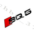 Audi Sq5 Front Grill Trunk Emblem Gloss Black For Sq5 Q5 Honeycomb Grille Badge