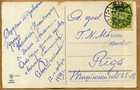 Latvia 1934 Greetings Postcard W riga  c  Cancel