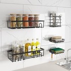 5 Pack Shower Caddy Adhesive Shower Organizer Set For Bathroom Storage   Kitchen