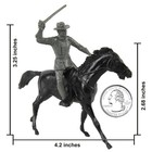 Bmc Classic Marx Civil War Cavalry - 16pc Charcoal Gray Plastic Figure Playset