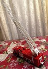 Vintage 1986 Hess Toy Red Fire Ladder Truck Bank In Original Box