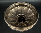 Metallic Bronze Color Vintage Ceramic Hager Pedestal Bowl Planter