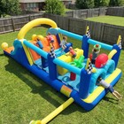 19x8ft Inflatable Bounce House Jumper Castle Bouncer With Slide Blower For Kids