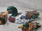 Family Of 4 Mallard Duck Hand Crafted   Hand Painted Duck Decoy Decor Ducklings