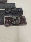 Vintage Lead Christmas Letterpress Lot Of 8  Lot  14  Gk