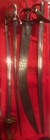Rare Huge-elaborate Beheading Tulwar Sword-carved Figures In Multi Fuller Blade