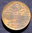 1914 Hk-398   Panama Canal Completion Brinze So-called Dollar   S n 12705