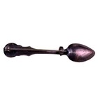 Sterling Silver Decorative Vintage Spoon Scroll   Plume Handle Collectible