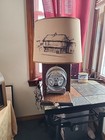 Rare   Vintage   Antique  Electric Meter Lamp   Steampunk   Vintage Shade        
