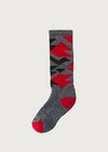 Smartwool Merino Kids Wintersport Neo Native Calf Socks In Medium Gray Size S