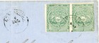 Ecuador Sc 5 pair -guayaquil-4 jul 68-folded Letter Sheet-no Content-to Lima Per