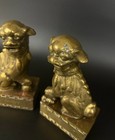 Vintage Brass Foo Dog Bookends