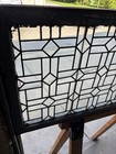  Antique Stained Glass Transom Window   42 5 X 23 75   Architectural Salvage