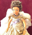 Vintage Peggy Nisbet Queen Elizabeth Ii In State Robes Doll Made In England