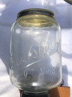 Vintage Arcade Crystal  3 Coffee Grinder W  Original Top Jar And Lid    