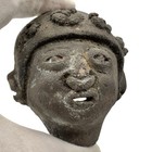 Capuli Pre Columbian Art Pottery Funeral Death 3  Mask Indigenous Narino Culture