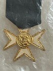 Masonic Knights Of Malta Officer Medal Spread Eagle Seal Cross Freemason Vintage