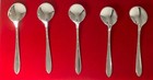 National Silver Co  Overture 1936 Sterling Silver Set Of 5 Pc Cream Soup Spoons