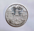 1 Oz Silver Atlantis Round  Mythical Cities Bold And Beautiful  Above Spot  80
