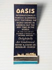 Vintage Girlie Feature Matchbook Oasis Baltimore Maryland